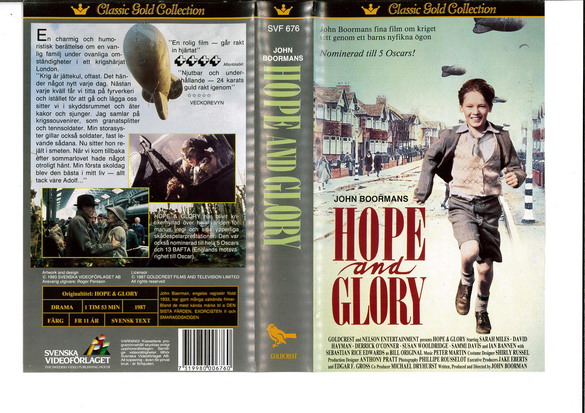 svf 676 HOPE AND GLORY (VHS)