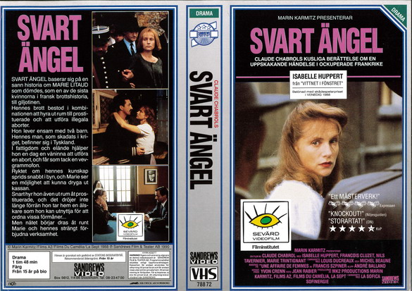 788 72 SVART ÄNGEL (VHS)