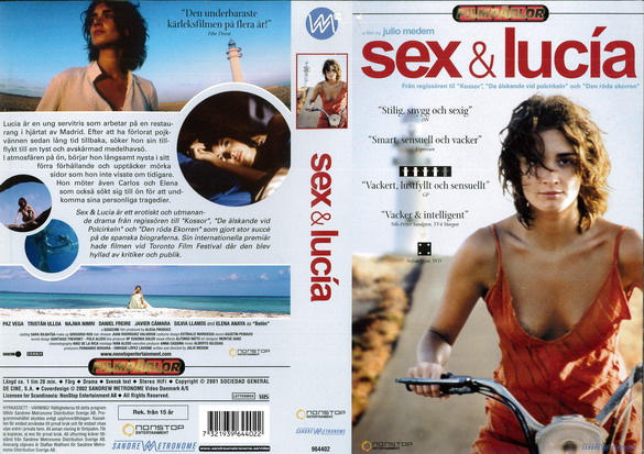SEX & LUCIA (vhs omslag)