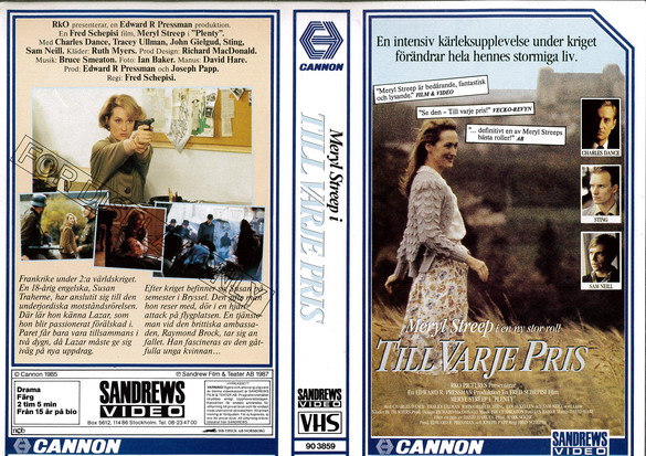 TILL VARJE PRIS (VHS)