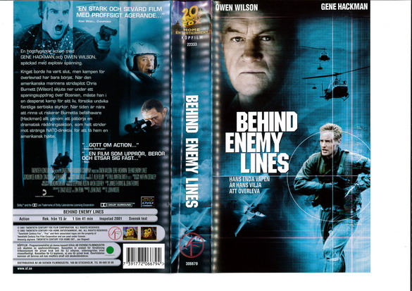 BEHIND ENEMY LINES (VHS)