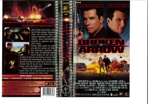 BROKEN ARROW (VHS)