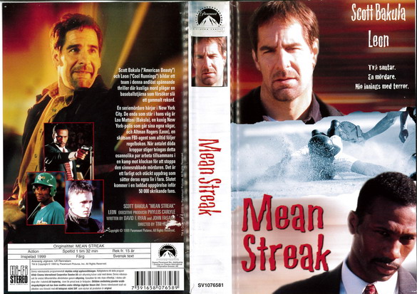 MEAN STREAK  (VHS)