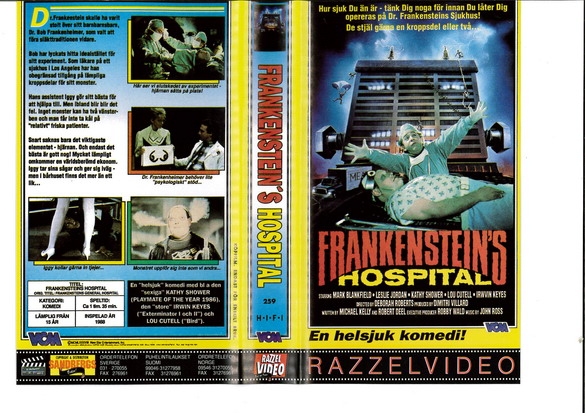 FRANKENSTEIN'S HOSPITAL (VHS)