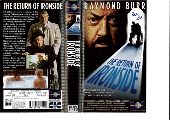 RETURN OF IRONSIDE (VHS)