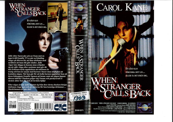 WHEN A STRANGER CALLS BACK (VHS)