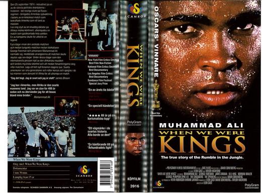 WHEN WE WHERE KINGS (VHS)
