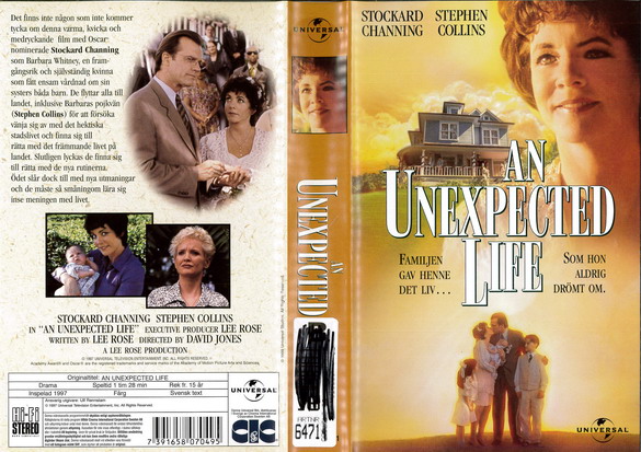 AN UNEXPECTED LIFE (vhs-omslag)