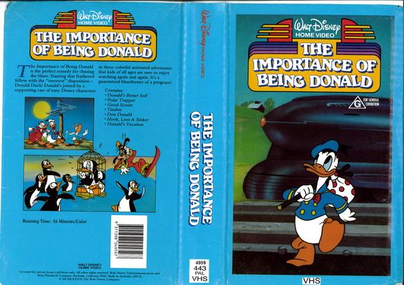 IMPORTANCE OF BEING DONALD (VHS) AUS