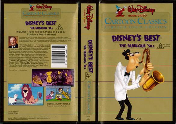CARTOON CLASSICS DINSNEY'S BEST (VHS) AUS