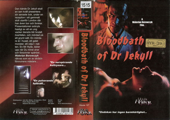 127 BLOODBATH OF DR JEKYLL (VHS)