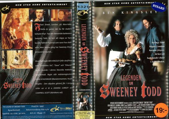 LEGENDEN OM SWEENY TODD (VHS)