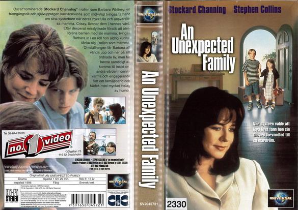 AN UNEXPECTED FAMILY (vhs-omslag)
