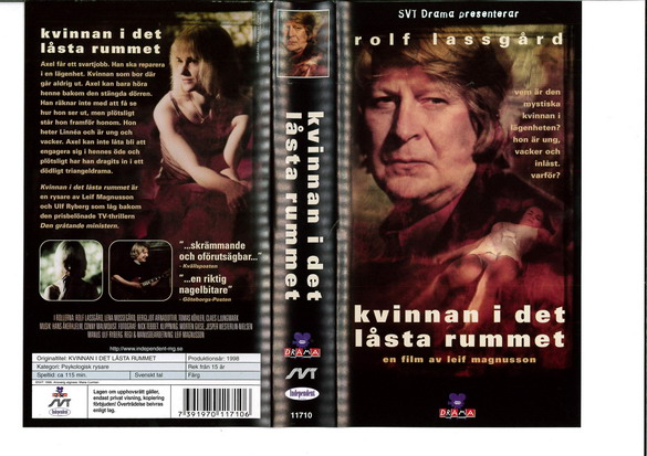 KVINNAN I DET LÅSTA RUMMET (VHS) ny