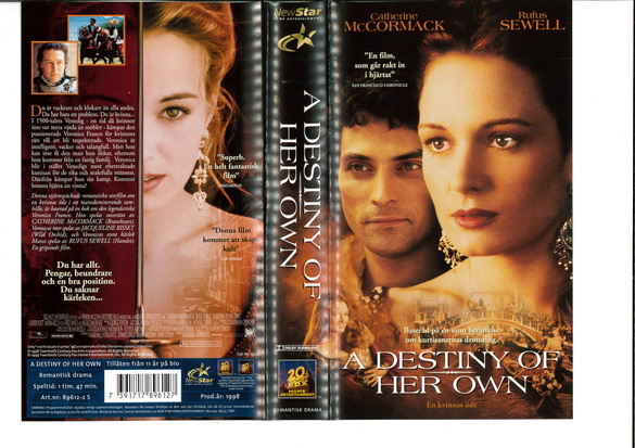 A DESTINY OF HER OWN (VHS)