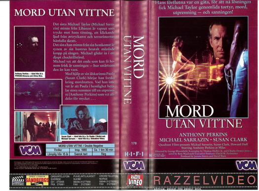 MORD UTAN VITTNE (VHS)