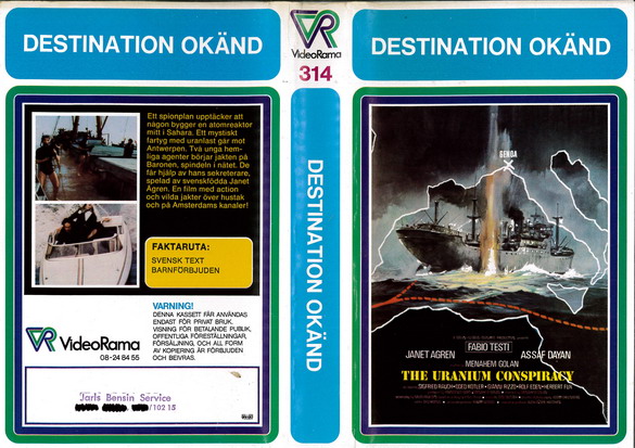 314 DESTINATION OKÄND (VHS)