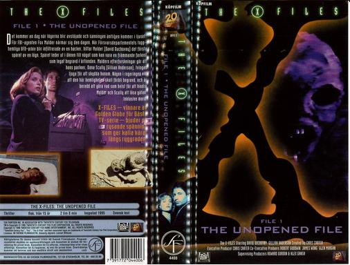 X-FILES: File 1 - THE UNOPENED FILE (VHS)