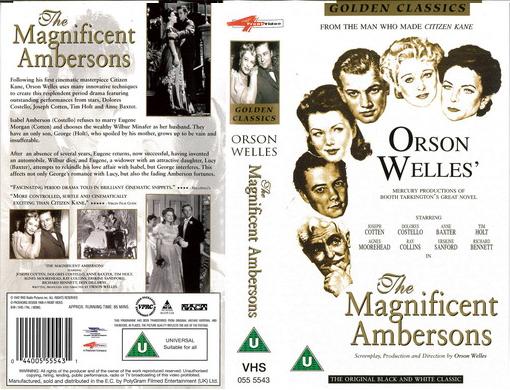MAGNIFICENT AMBERSONS (VHS) UK