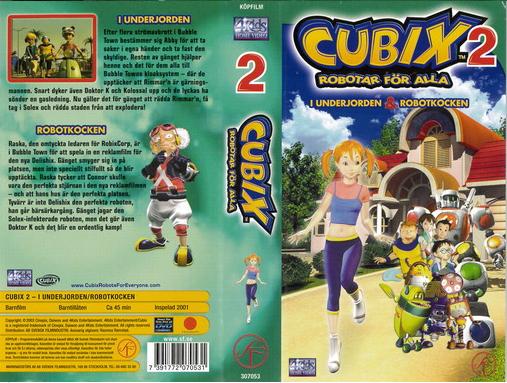 CUBIX 2: I UNDERJORDEN & ROBOT.... (VHS)