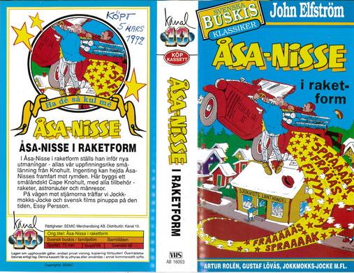 ÅSA-NISSE I RAKETFORM  (VHS)