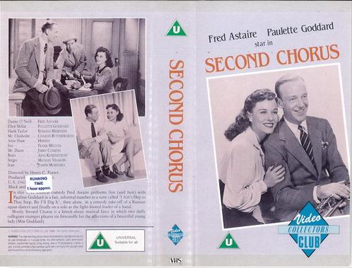 SECOND CHORUS (VHS) UK IMPORT