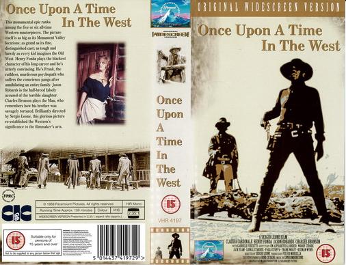 ONCE UPON A TIME IN THE WEST (VHS) UK