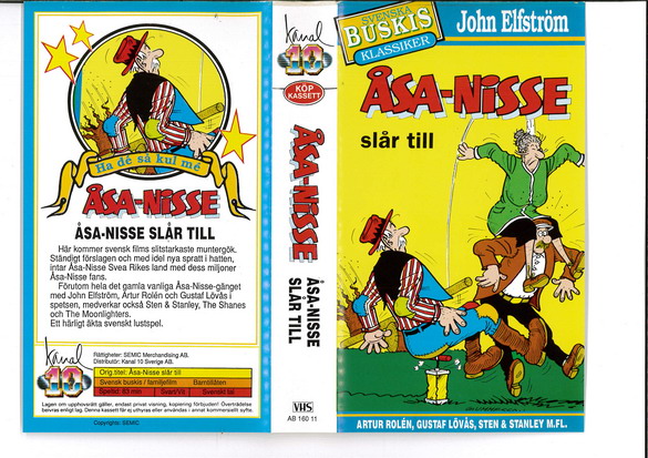 ÅSA-NISSE SLÅR TILL (VHS)