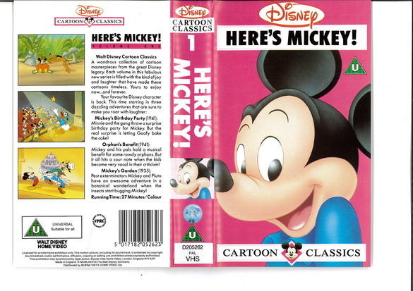 HERE'S MICKEY  (VHS) UK