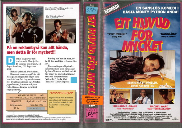 ETT HUVUD FÖR MYCKET (VHS)