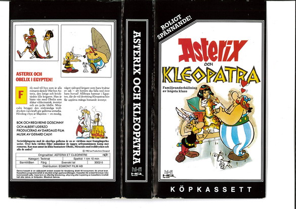 ASTERIX OCH KLEOPATRA (VHS) SVART