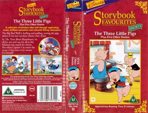 STORYBOOK FAVOURITES - THE THREE LITTLE PIGS (VHS) UK