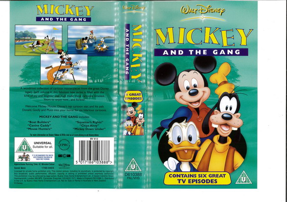 MICKEY AND THE GANG  (VHS) UK