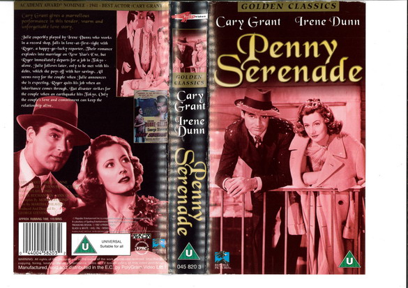 PENNY SERENADE  (VHS) UK