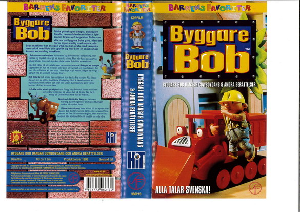BYGGARE BOB: BYGGARE BOB DANSAR COWBOYDANS ..MM  (VHS)