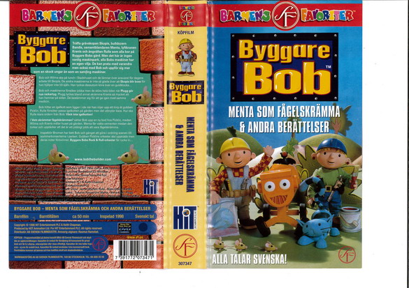 BYGGARE BOB: MENTA SOM FÅGELSKRÄMMA...(VHS)