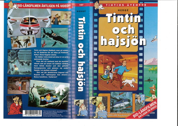 TINTIN OCH HAJSJÖN  (VHS)
