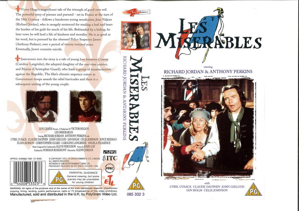 LES MISERABLES (1978) (VHS) UK