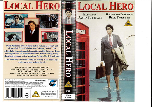 LOCAL HERO (VHS) UK