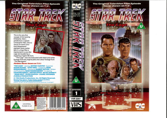 STAR TREK TOS THE CAGE (VHS)