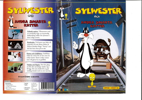 SYLVESTER OCH ANDRA SMARTA KATTER  (VHS)