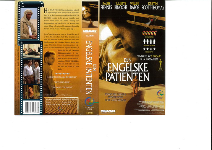DEN ENGELSKE PATIENTEN (VHS)
