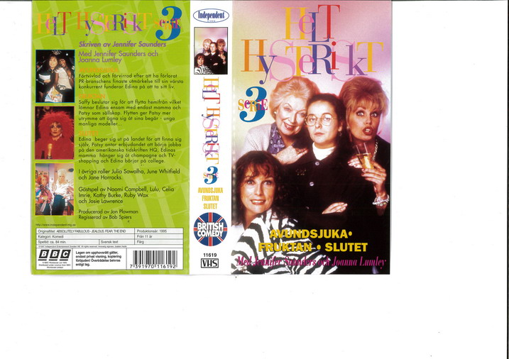 HELT HYSTERISKT 3 AVUNDSJUKA   (VHS) ny
