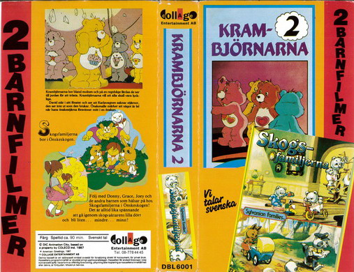 KRAMBJÖRNARNA 2 + skogsfamiljerna (VHS)