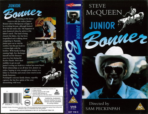 JUNIOR BONNER (VHS) UK