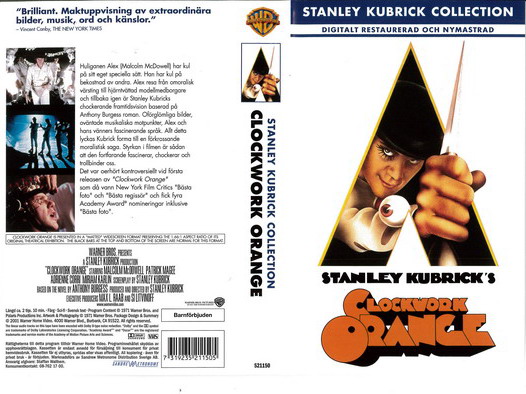 A CLOCKWORK ORANGE (VHS)