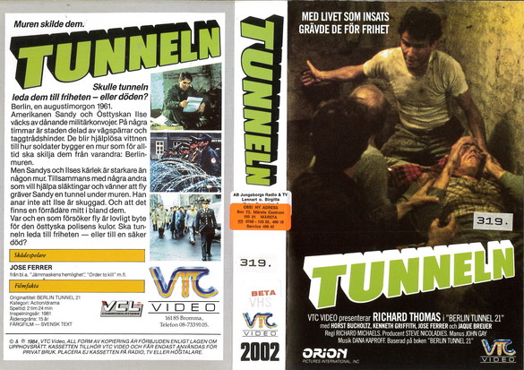 2002 TUNNELN (VHS)