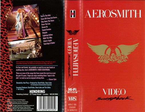 AEROSMITH - VIDEO SCRAPBOOK (VHS)