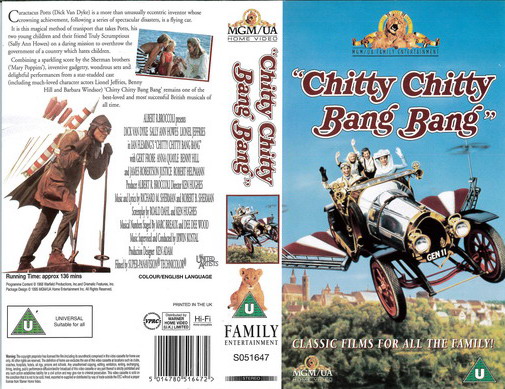 CHITTY CHITTY BANG BANG (VHS) UK