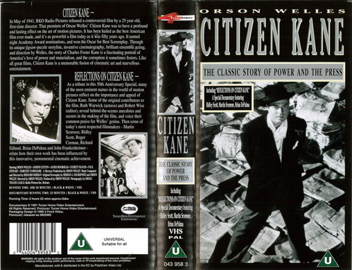 CITIZEN KANE (VHS) UK